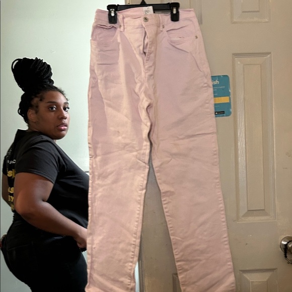 Gloria Vanderbilt Women's Straight Leg Jeans - Light Pink - Picture 1 of 1